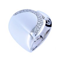 Anello Recarlo Donna in Oro bianco Diamante 0.18 Ct ZR272/1B-11 - ZR272/1B-11